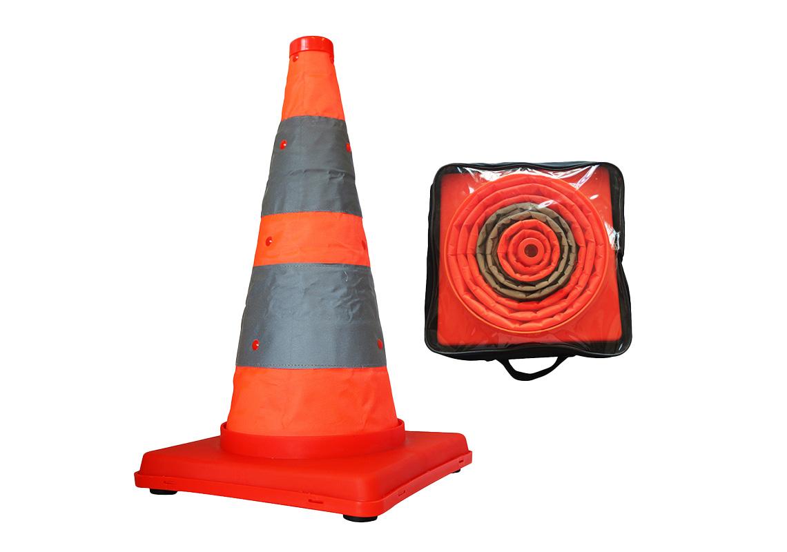 CÔNE LED RÉTRACTABLE 45 CM + POCHETTE DE TRANSPORT